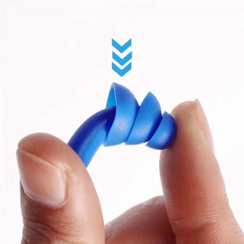 Silikona ausu aizbāžņi un deguna klipsis THOMS 107-EP1-NP3, Blue ,Universāls komplekts,