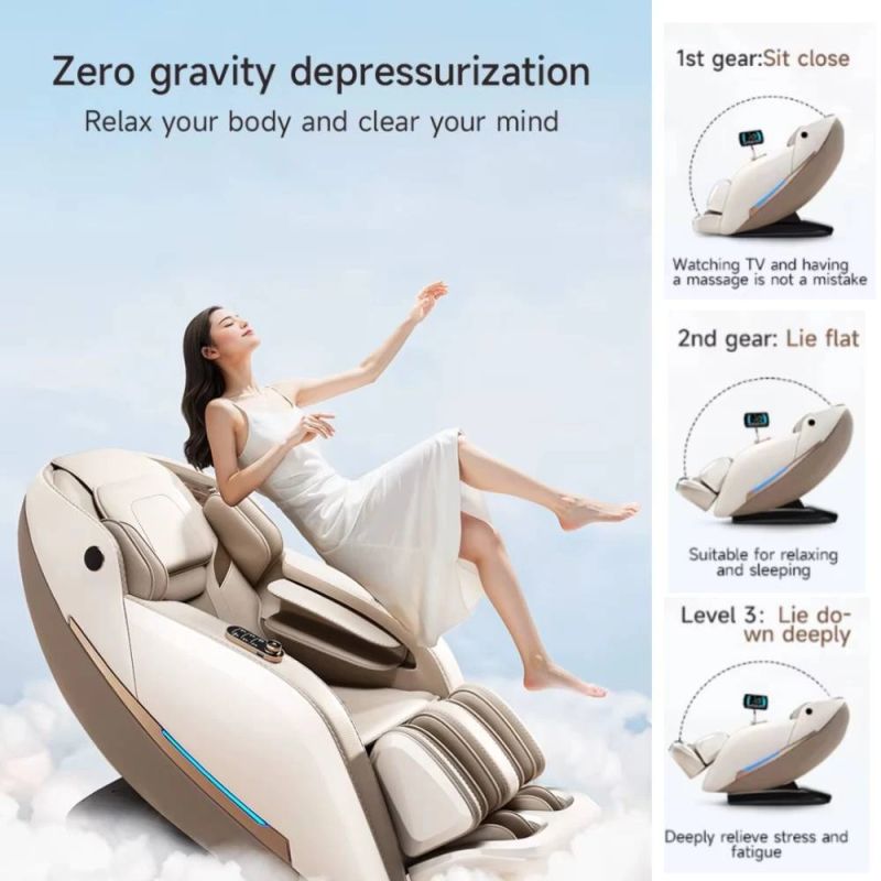 Masāžas krēsls JARE Aura Amber Brown ar Zero Gravity un pilna ķermeņa masāžu