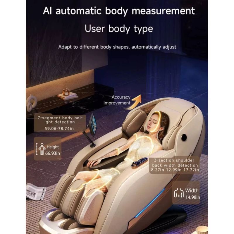 Masāžas krēsls JARE Aura Amber Brown ar Zero Gravity un pilna ķermeņa masāžu