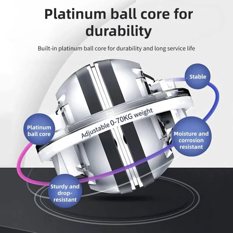 Žiroskopiskais plaukstas locītavas trenažieris Gyro Ball Strengthens Red, LED 6 krāsas