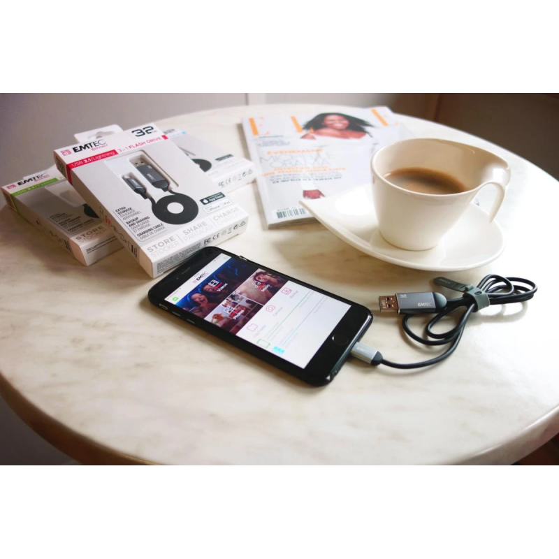 Emtec Cable USB-A to Type-C 1m