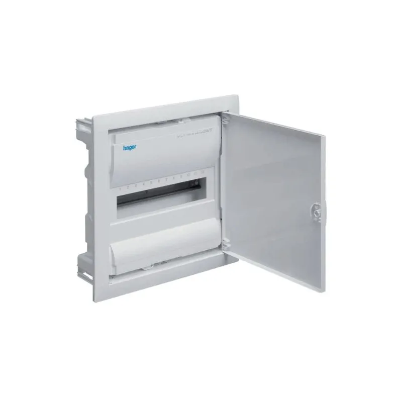 Moduļu panelis Hager VU12NE, zemapmetuma, IP30, 12 mod., balta krās.