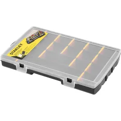 Tööriistakast Stanley STST81681-1, 35 cm x 22.9 cm x 4.8 cm, läbipaistev v.-must v.