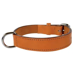 Antkaklis šunims Zolux Leather Lined, šviesiai ruda sp., 750 mm x 35 mm