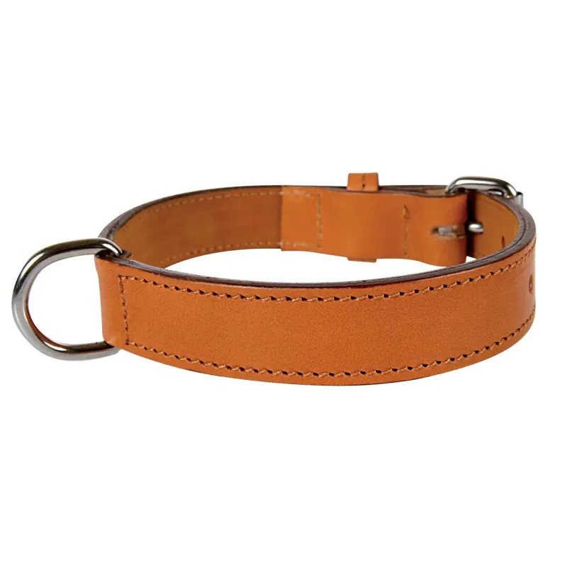 Kaklasiksna suņiem Zolux Leather Lined, gaiši brūna krās., 750 mm x 35 mm
