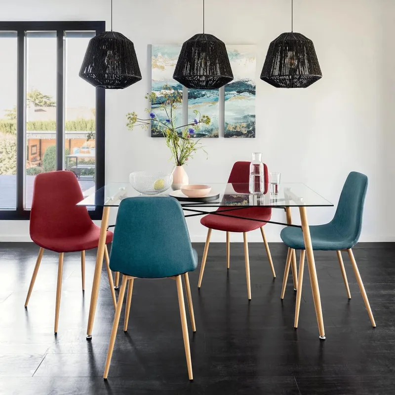 Ēdamistabas krēsls Atmosphera Roka 140295H, zila-gaiši brūna, 51 cm x 44 cm x 85.5 cm