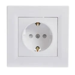 Розетка Schneider Electric Asfora EPH2900221, c заземлением, IP20, белый цв.