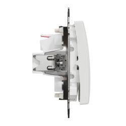 Slēdzis sedna 1+1 zils led indikat balts