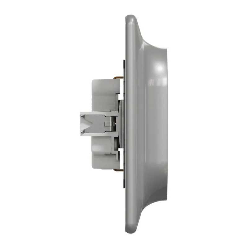 Dubultā kontaktligzda Schneider Electric Sedna Design SDD313221, Iezemēta rozete, IP20, alumīnija krās.