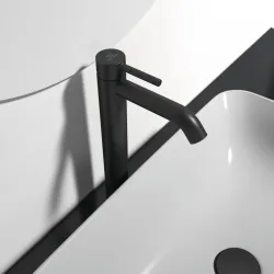 Смеситель для раковины Ideal Standard Ceraline Vessel, черный цв.