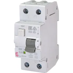 Rikkevoolukaitse ETI KZS-2M, 2P, 25 A, 230 V, 30 mA