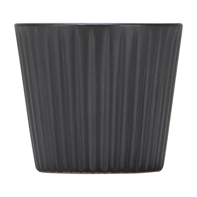 Puķu pods Scheurich Expressive 56370, keramika, brūna krās.-balta krās.-melna krās.