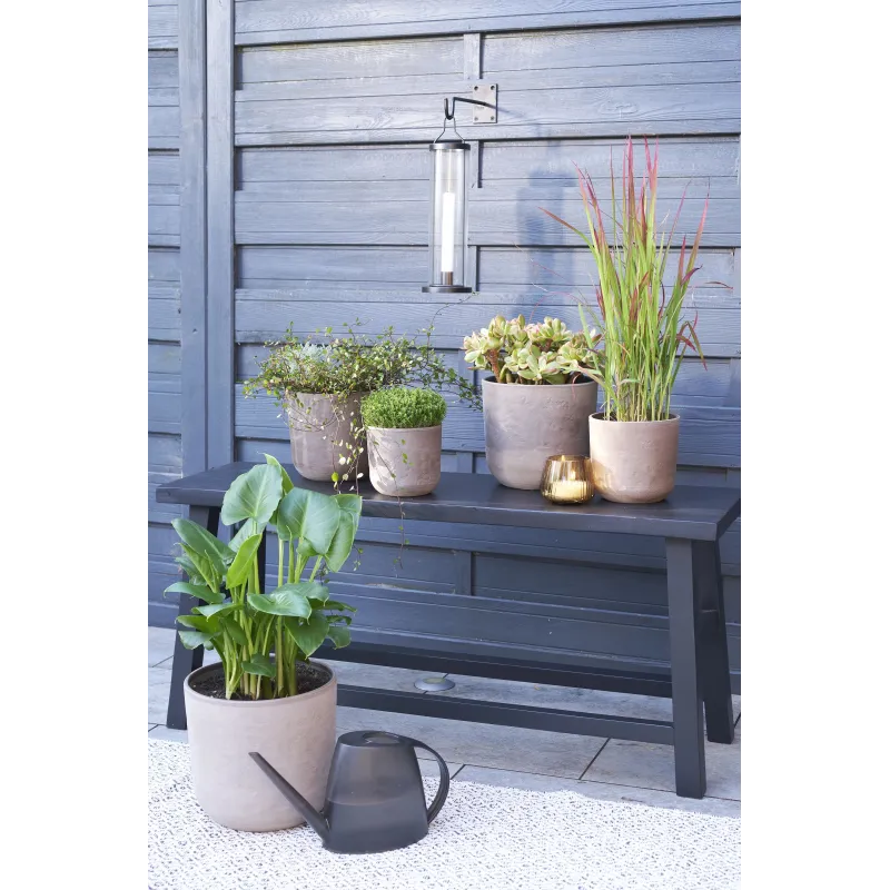 Puķu pods Scheurich 68219, keramika, pelēka