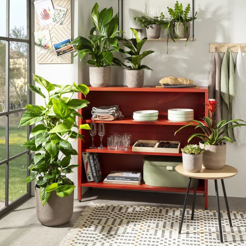 Puķu pods Scheurich 68219, keramika, pelēka