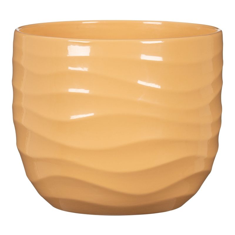 Puķpods keramika 969-15 yellow beach d15