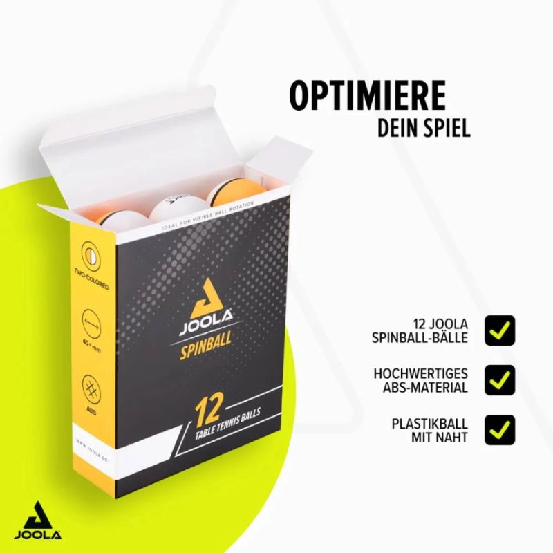 Table tennis balls JOOLA Spinball, 12 pcs.