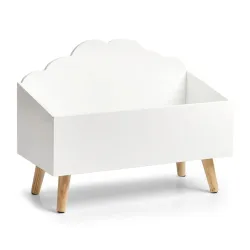 Ящик для игрушек Zeller Chest Cloud, белый цв.-дерева цв., 58 x 28 x 45 см
