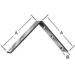 Leņķis mēbeļu 150x22mm cinkots