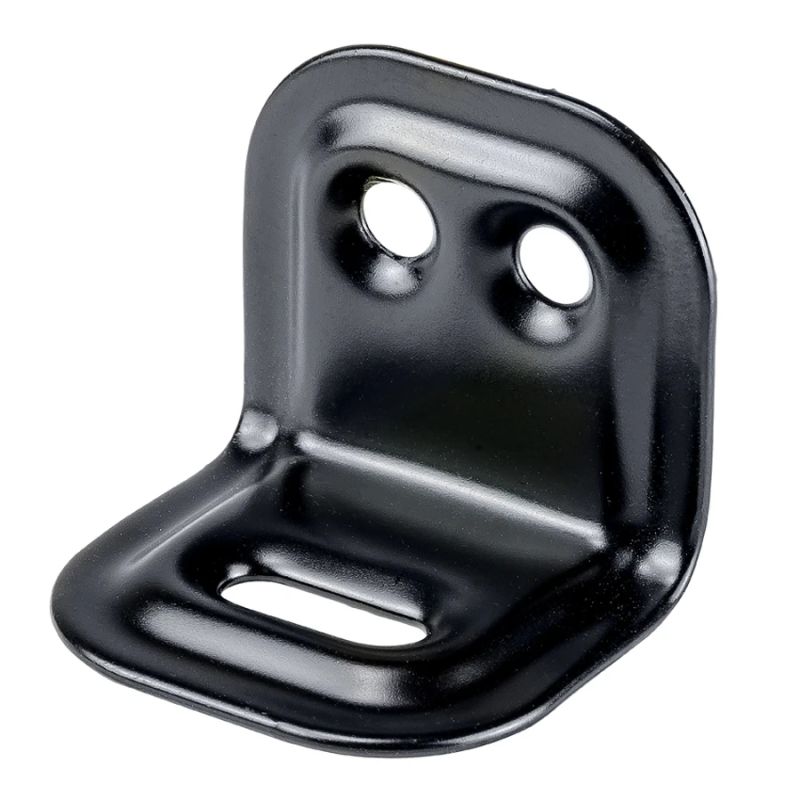 Mēbeļu stūra leņķis 25x30mm-regul.,melns