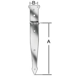 Eņģes -melnas-250x35x2,5mm