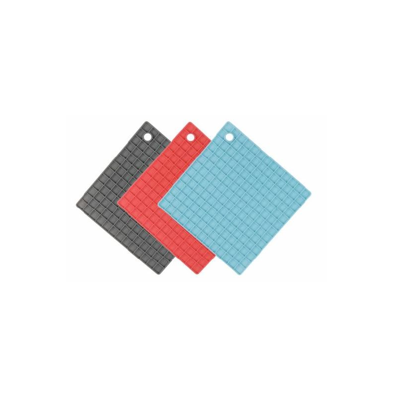 Padėklas karštiems indams 711419, 17 cm x 17 cm, Mėlyna sp.-Juoda sp.-Raudona sp.