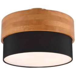 Griestu lampa seasons 30cm e14 meln koka