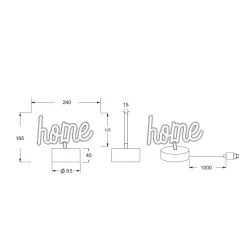 Galda stāvlampas Reality Casa R55921101, LED, 1W