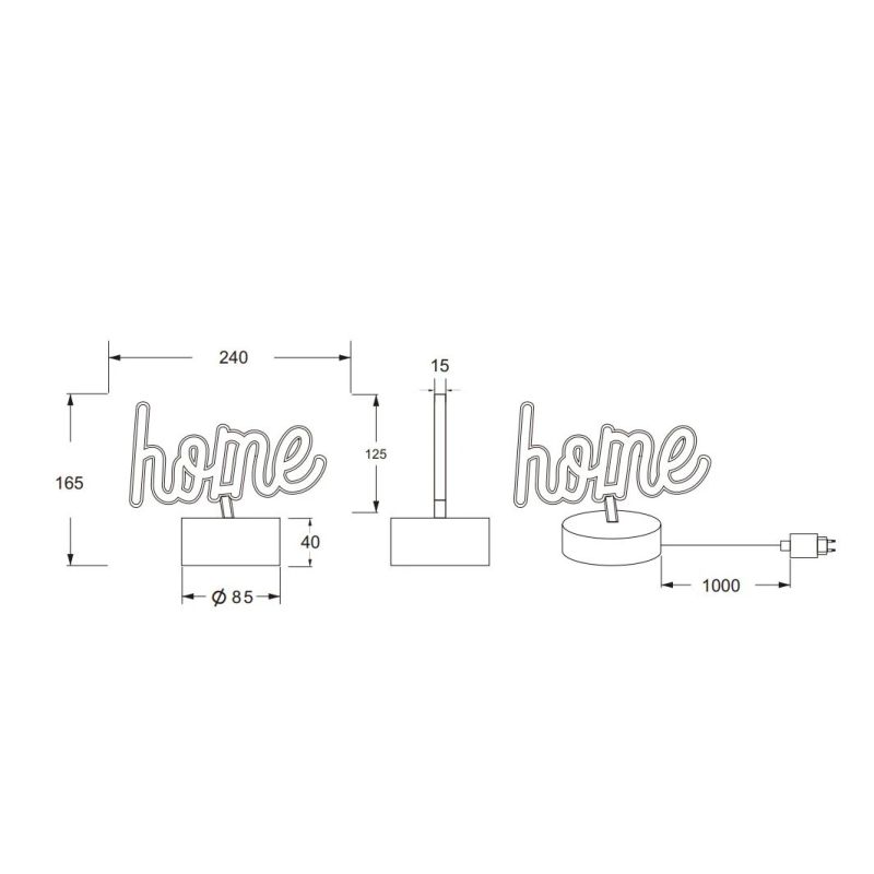 Galda lampa led casa usb r67471100