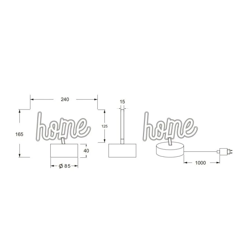 Galda stāvlampas Reality Casa R55921101, LED, 1W