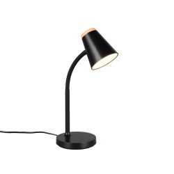 Galda lampa pongo led melna