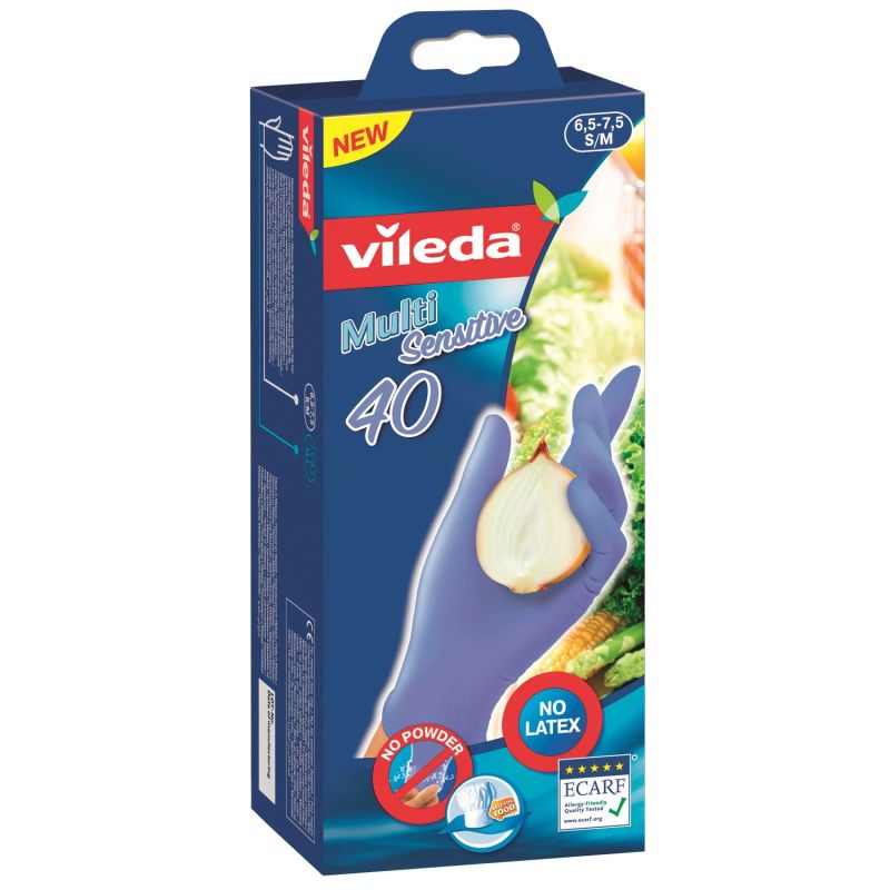 Cimdi vileda multisensitive s-m 40gab