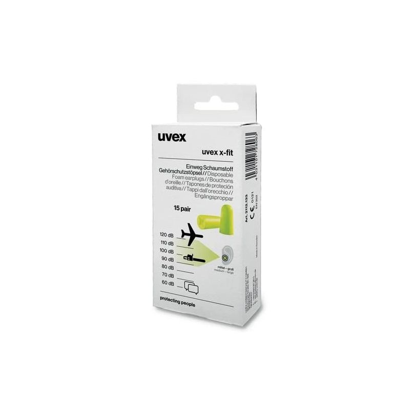 Ausu aizbāžņi x-fit 37db 15pāri uvex