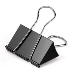 Зажим для бумаги Erich Krause 2981, 1.5 см x 0.45 см, 12 шт., черный цв.