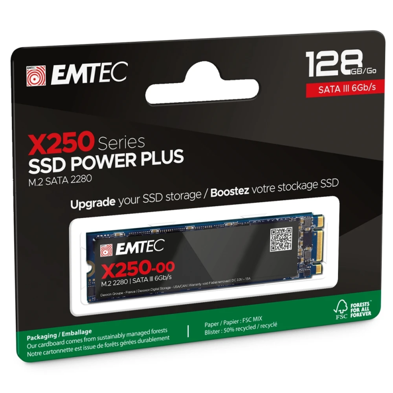 Emtec SSD M2 Sata X250 128GB Power Plus