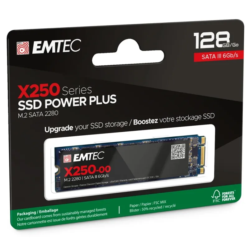 Emtec SSD M2 Sata X250 128GB Power Plus