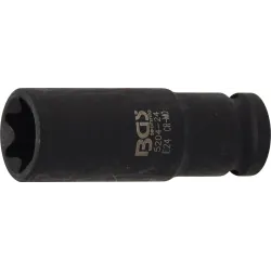 Impact Socket E-Type, deep - 12.5 mm ,1-2, Drive - E24 mm