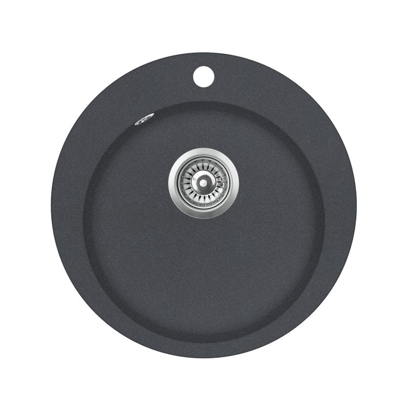 Kriauklė granitinė 505x505 Graphite