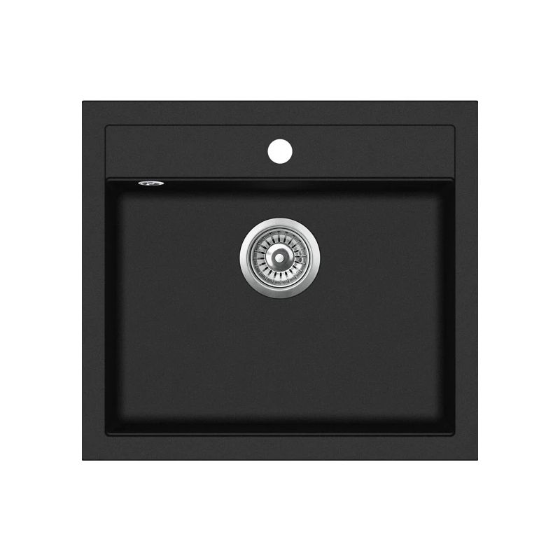 Granīta izlietne 565x510 Black