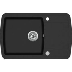 Granīta izlietne 780x500 Black metallic