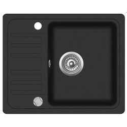 Granīta izlietne 460x575 BLACK METALLIC AUT.