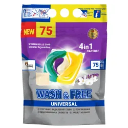 Pesukapslid Wash&Free, 75 tk