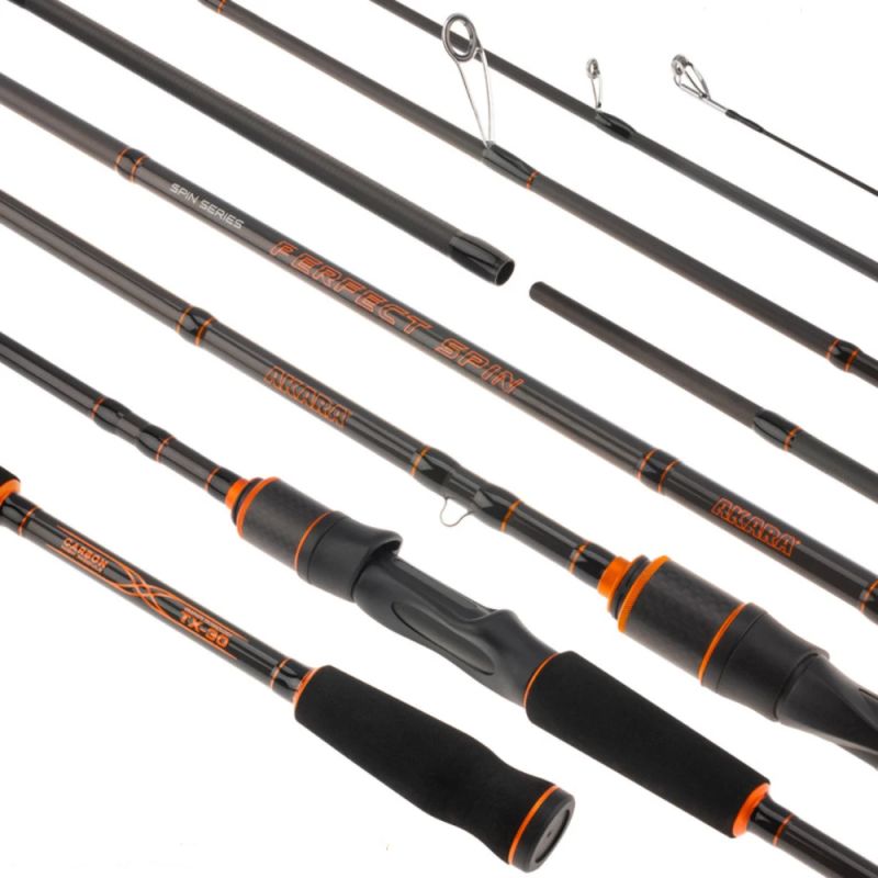 Spininga kāts Akara PERFECT SPIN TX-30 802ML 2X garums 240 cm tests 5 - 28 g