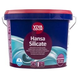 Krāsa mūra fasādēm hansa silicat 2,7l sa