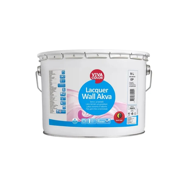Laka, pus-matēts Vivacolor, 9 l