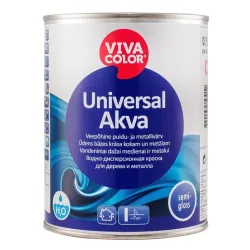 Krāsa, daudzveidīgs Vivacolor Semi Gloss, pus-spīdīgs, 0.9 l, balta