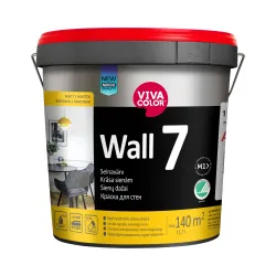 Sienu krāsa Vivacolor Wall 7, balta, 11.7 l