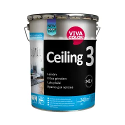 Krāsa Vivacolor Ceiling 3, balta, 20 l