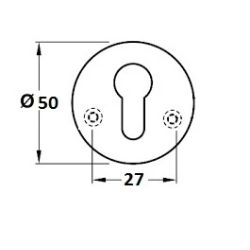 Uzlika cilindra val007 mat hroms