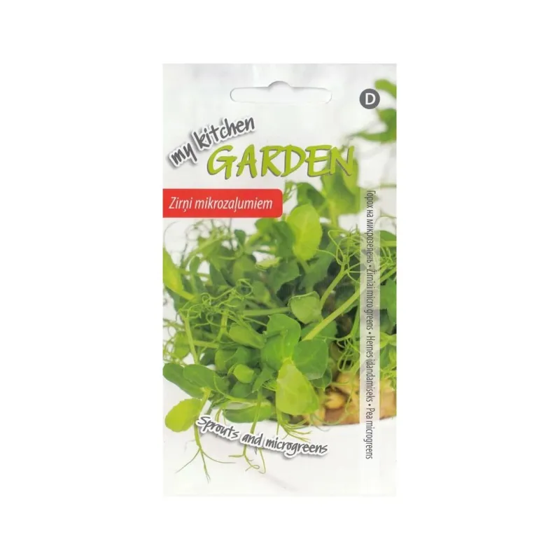 Sēklas Kurzemes sēklas, dīgsti Zirņi mikrozaļumiem, 20 g