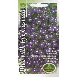 Sēklas lobēlijas blue with eye cascade